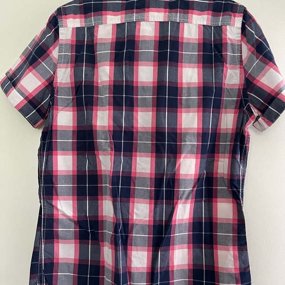 Hollister bundle of 2 Plaid Short-Sleeved Button Down Shirt Size Men’s Small EUC - Picture 5 of 12
